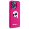 Etui KARL LAGERFELD Silicone Karl Head Print MagSafe do Apple iPhone 15 Pro Fuksja Kompatybilność Apple iPhone 15 Pro