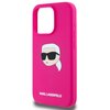 Etui KARL LAGERFELD Silicone Karl Head Print MagSafe do Apple iPhone 15 Pro Max Fuksja Typ Etui magnetyczne