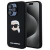 Etui KARL LAGERFELD Silicone Karl Head Print MagSafe do Apple iPhone 15 Pro Max Czarny