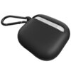 Etui na słuchawki CASE-MATE Tough Black do Apple AirPods 4 Czarny Materiał Silikon