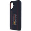 Etui RED BULL Silicone Vertical Logo MagSafe do Apple iPhone 16 Granatowy Dominujący kolor Granatowy