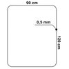 Mata pod fotel EHOKERY 120 x 90 cm Przezroczysty Gwarancja 24 miesiące