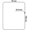 Mata pod fotel EHOKERY 70 x 100 cm Półprzezroczysty Długość [cm] 100