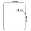 Mata pod fotel EHOKERY 100 x 140 cm Półprzezroczysty Długość [cm] 140