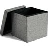 Pufa GOCKOWIAK Diego Szary M 31 x 31 x 31 cm Materiał Pianka