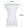 Pokrowiec na stolik EHOKERY Koktajlowy 80 cm Biały Waga [kg] 0.50