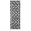 Szafka tekstylna GOCKOWIAK Maroko (57 x 29 x 177) Szaro-biały Materiał wykonania Metal