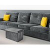 Pufa GOCKOWIAK Diego Grafitowy XL 37 x 58 x 38 cm Rodzaj Pufa