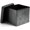 Pufa GOCKOWIAK Diego Grafitowy L 38 x 38 x 38 cm Materiał Pianka