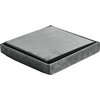 Pufa GOCKOWIAK Diego Grafitowy L 38 x 38 x 38 cm Materiał Welur