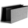 Pufa GOCKOWIAK Diego XL Szary 38 x 61 x 38 cm Materiał Płyta wiórowa