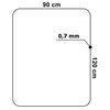 Mata pod fotel EHOKERY 120 x 90 cm Przezroczysty Przeznaczenie Pod fotel