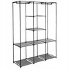 Szafa tekstylna GOCKOWIAK Sonia (175 x 135 x 45 cm) Antracyt Materiał Metal