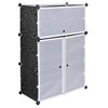 Szafka modułowa GOCKOWIAK Rakia (95 x 64.5 x 32 cm) Czarny Materiał ABS
