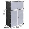 Szafka modułowa GOCKOWIAK Rakia (95 x 64.5 x 32 cm) Czarny Waga [kg] 3.7