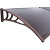 Daszek GOCKOWIAK Mako duo 100 x 200 cm Brązowy Materiał Poliwęglan