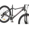 Rower górski MTB INDIANA X-Pulser 2.6 D17 26 cali damski Czarno-fioletowy Przerzutka przednia marka Shimano Tourney