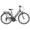 Rower trekkingowy INDIANA X-Road 1.0 D17 28 cali damski Czarno-zielony Rama Aluminiowa