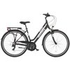 Rower trekkingowy INDIANA X-Road 1.0 D19 28 cali damski Czarno-fioletowy Rama Aluminiowa