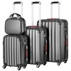 Zestaw walizek VOYANO Minorka 51/60/70 cm z kosmetyczką Szary