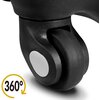 Zestaw walizek VOYANO Minorka 51/60/70 cm z kosmetyczką Szary Szerokość [cm] 42