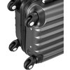 Zestaw walizek VOYANO Minorka 51/60/70 cm z kosmetyczką Szary Materiał ABS