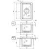 Schemat techniczny zlewozmywaka jednokomorowego z wymiarami: 457x381 mm, średnica otworu odpływowego 3,5 cala, głębokość komory 176 mm, szerokość całkowita 400 mm. Widoczne są przekroje boczne oraz oznaczenia promienia R20 i grubości 15 mm.