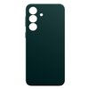 Zielone etui do telefonu z trzema dużymi okrągłymi otworami i jednym mniejszym, przeznaczone do modelu Samsung Galaxy S24 FE. Powierzchnia etui jest matowa, a na bokach widoczne są przyciski.