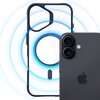 Etui 3MK Satin Guardx MagCase do Apple iPhone 16 Przezroczysto-niebieski Dominujący kolor Przezroczysto-niebieski