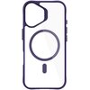 Etui 3MK Satin Guardx MagCase do Apple iPhone 16 Przezroczysto-fioletowy Seria telefonu iPhone