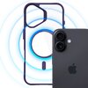 Etui 3MK Satin Guardx MagCase do Apple iPhone 16 Przezroczysto-fioletowy Dominujący kolor Przezroczysto-fioletowy