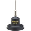 Czarna antena magnetyczna z metalowym prętem, na której widnieje żółty napis "Wilson 'Little Wil'". Produkt ma solidną podstawę i metalowy element łączący pręt z podstawą.