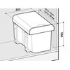Sortownik odpadów TEKA Eco Easy 45 2x15L Długość [mm] 365