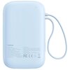 Powerbank BASEUS Qpow 2 10000mAh 30W Niebieski + Kable USB-C Prąd wyjściowy [A] 1.5