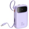 Powerbank BASEUS Qpow 2 10000mAh 30W Fioletowy + Kable USB-C Prąd wyjściowy [A] 2.5
