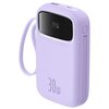 Powerbank BASEUS Qpow 2 10000mAh 30W Fioletowy + Kable USB-C Prąd wyjściowy [A] 3