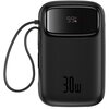 Powerbank BASEUS Qpow 2 10000mAh 30W Czarny + Kable USB-C