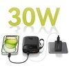 Powerbank BASEUS Qpow 2 10000mAh 30W Czarny + Kable USB-C Liczba portów wyjściowych [szt] 3
