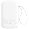 Powerbank BASEUS Qpow 2 10000mAh 30W Biały + Kable USB-C Prąd wyjściowy [A] 1.5