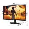Monitor AOC 24G42E 23.8" 1920x1080px IPS 180Hz 0.5 ms [MPRT] Częstotliwość odświeżania obrazu [Hz] 180