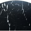 Stolik kawowy EHOKERY Paris Black DTW 80 cm Marmur Czarny Rozkładany Nie