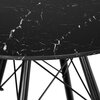 Stolik kawowy EHOKERY Paris Black DTW 80 cm Marmur Czarny Styl Nowoczesny