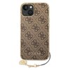 Etui GUESS 4G Charms Collection do Apple iPhone 15 Brązowy