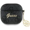 Etui na słuchawki GUESS 4G Charm Collection do Apple Airpods 4 Czarny