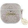 Etui na słuchawki GUESS 4G Charm Collection do Apple Airpods 4 Różowy
