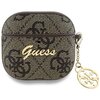 Etui na słuchawki GUESS 4G Charm Collection do Apple Airpods 4 Brązowy