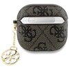 Etui na słuchawki GUESS 4G Charm Collection do Apple Airpods 4 Brązowy Wodoodporność Nie