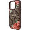 Etui GUESS 4G Flowers Print MagSafe do Apple iPhone 16 Pro Brązowy Typ Etui magnetyczne