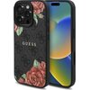 Etui GUESS 4G Flowers Print MagSafe do Apple iPhone 16 Pro Czarny