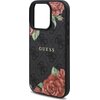 Etui GUESS 4G Flowers Print MagSafe do Apple iPhone 16 Pro Czarny Typ Etui magnetyczne